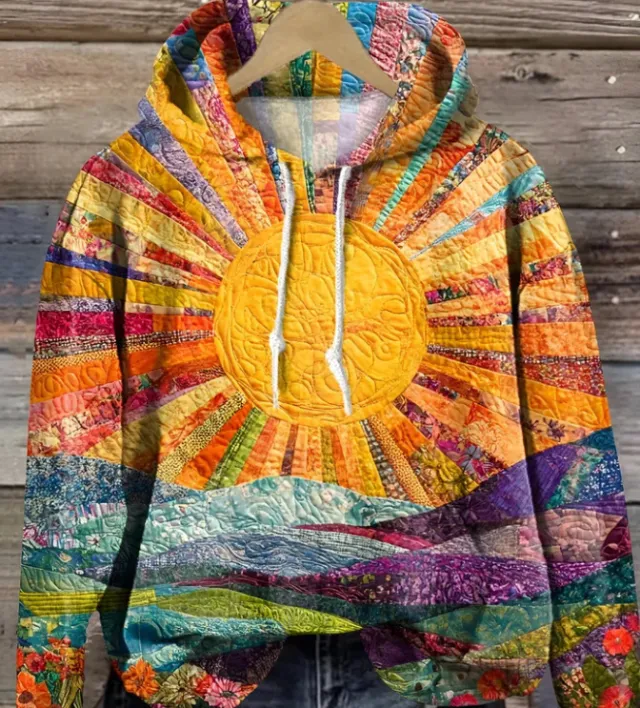 Women's Digital Printing Casual Loose Sweatshirt Dhk242012P25 3Xl - Shop at LoveMi