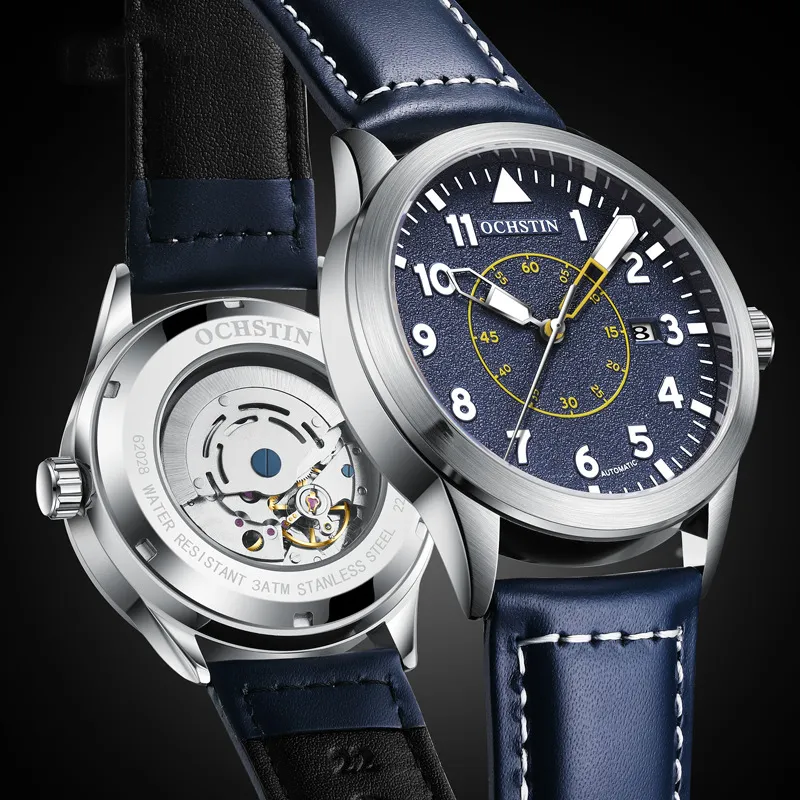 Metal Automatic Mechanical Leather Waterproof Men's Fashion
