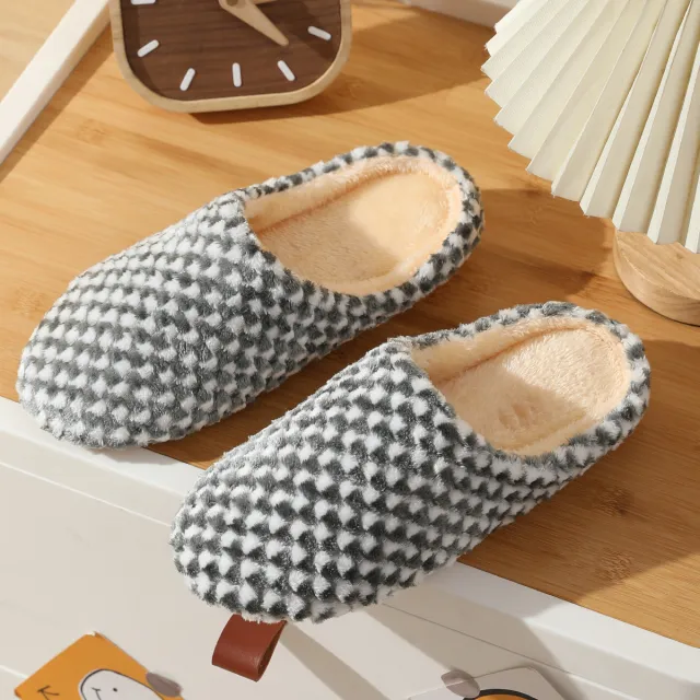 Japanese Indoor Home Anti skid Cotton Slippers Gray - Shop at LoveMi