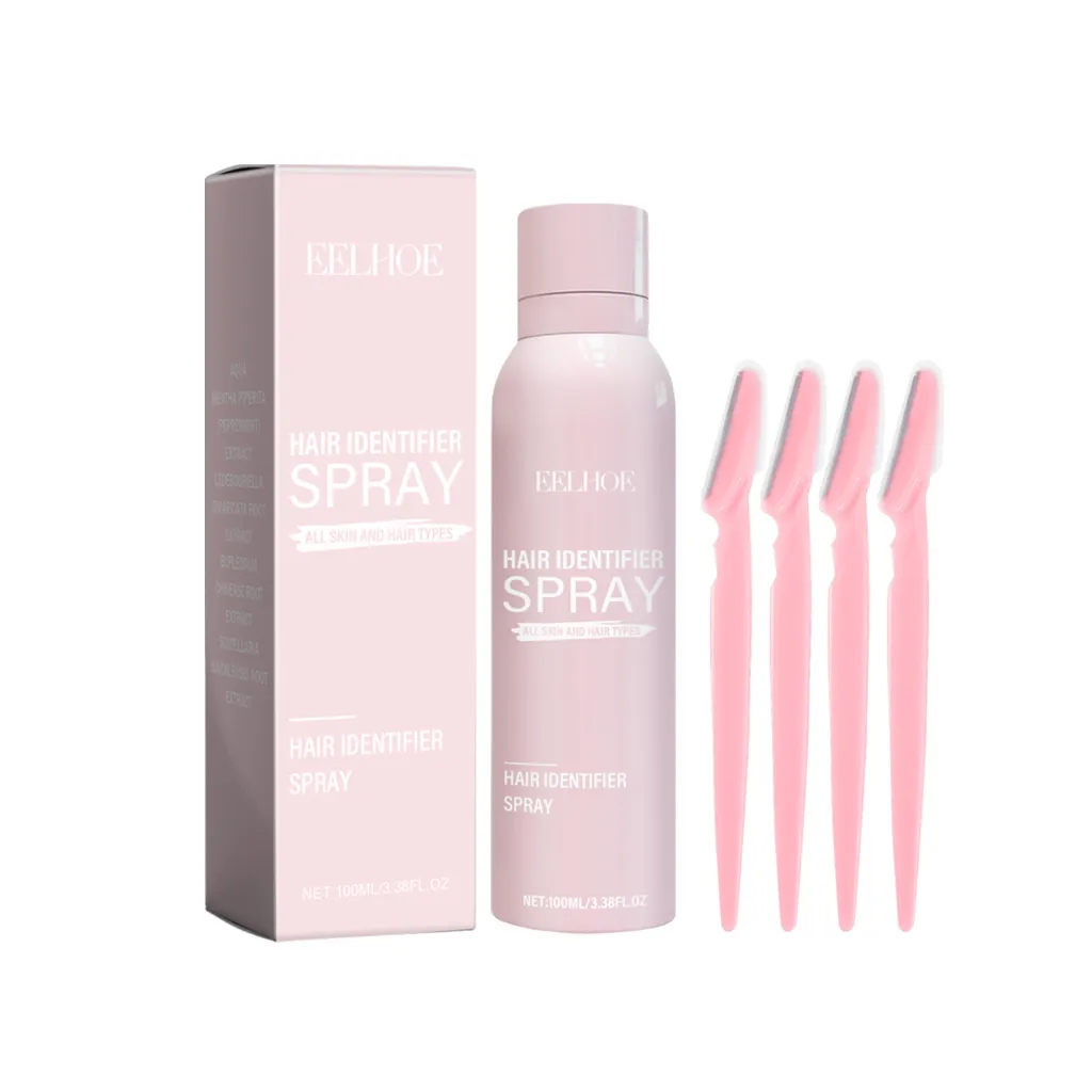 Clean And Refreshing Gentle Hydrating Facial Cleansing Softening Hair Spray - Spray Eyebrow Pencil 4Pcs