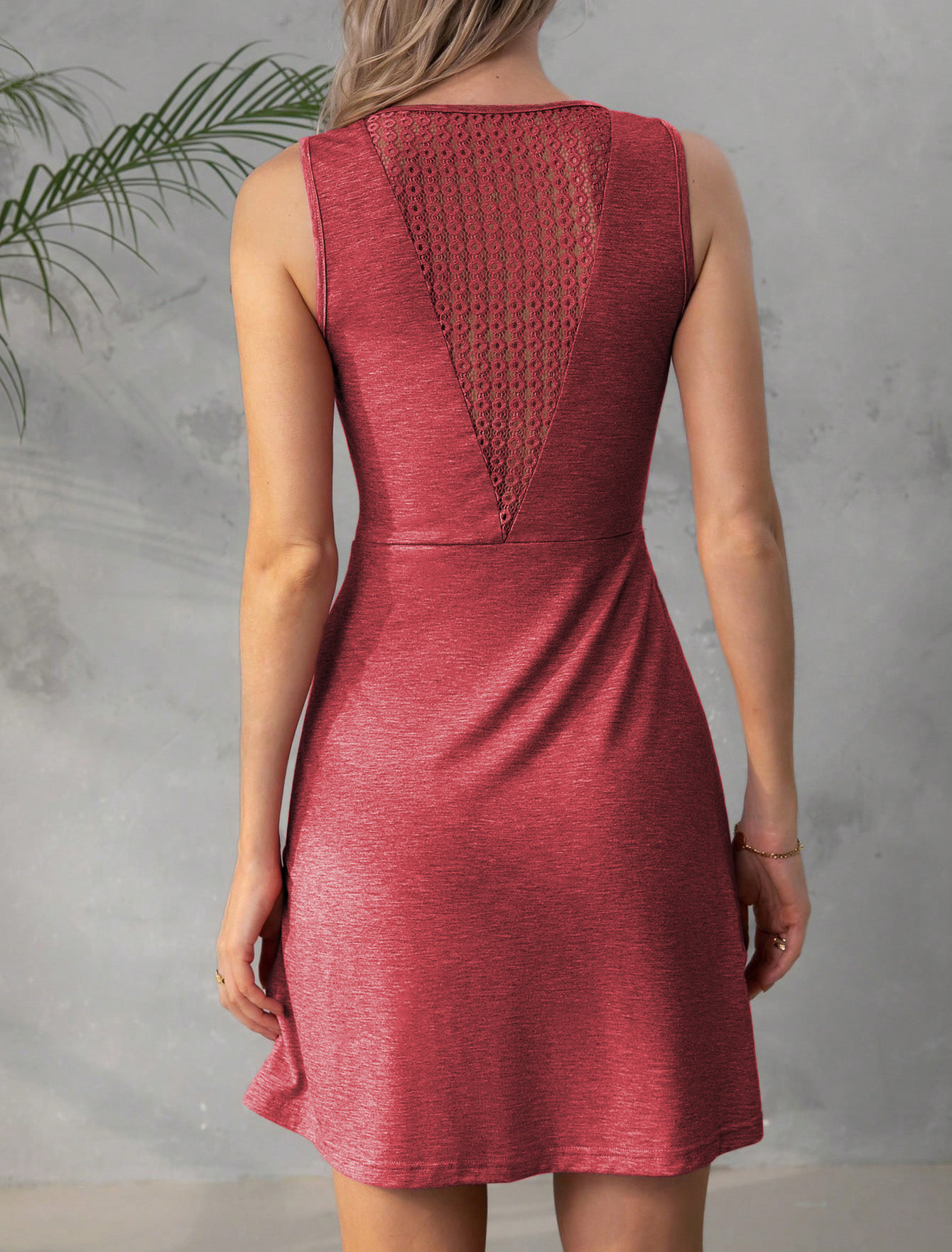 Back Lace Red