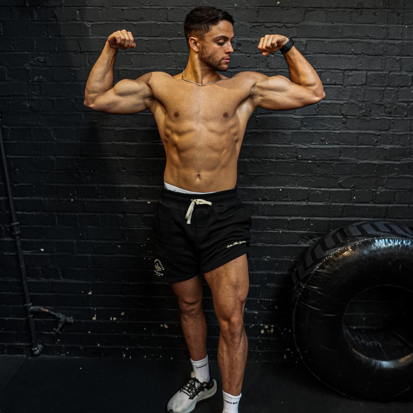 Muscle Workout Brothers Summer Sports Leisure Cotton Fifth Pants