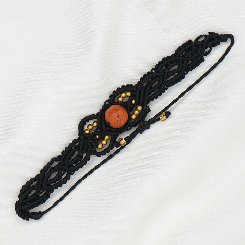 Vintage Ethnic Style Wax Rope Bracelet