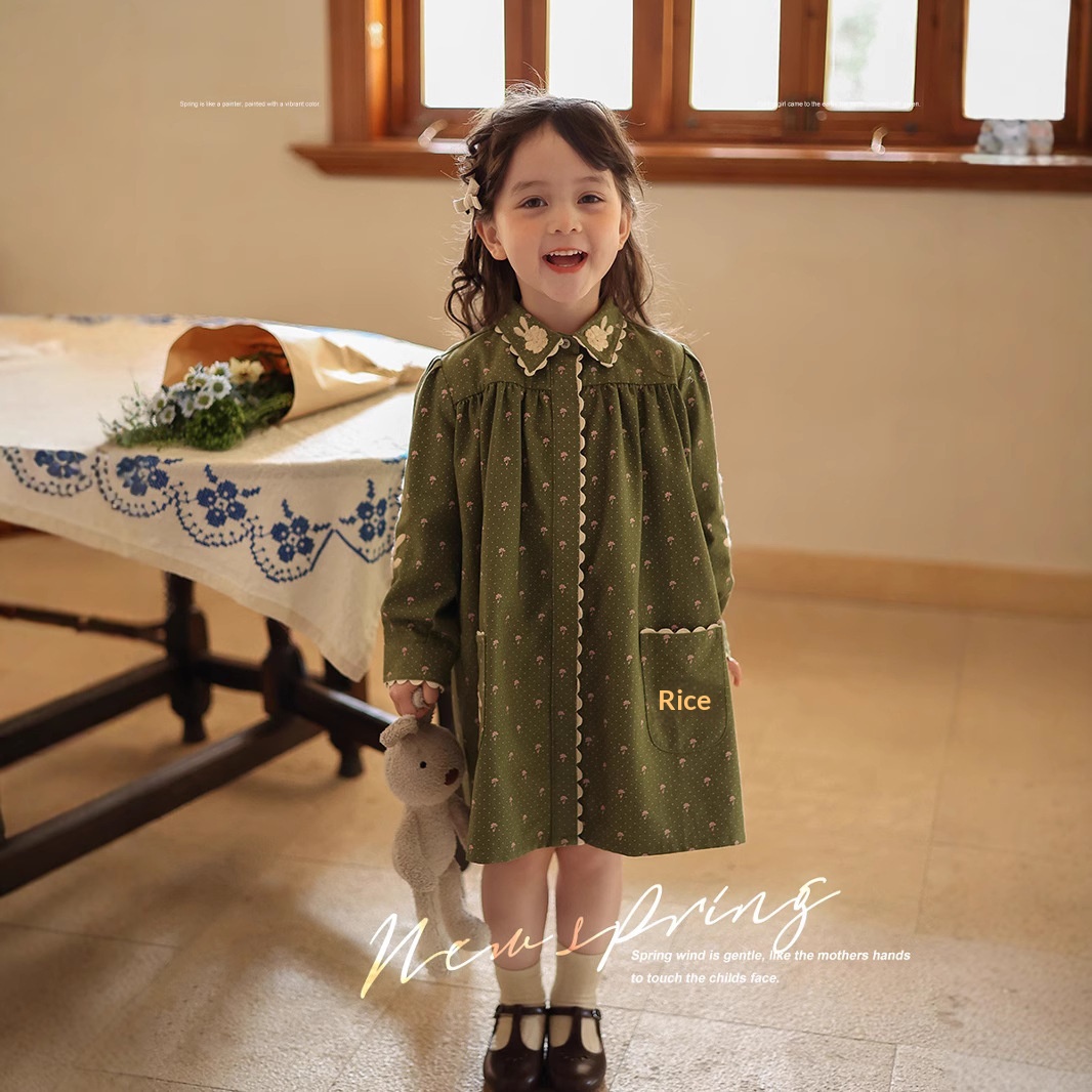 Princess-style Baby Autumn Long Skirt Versatile Flared Hem