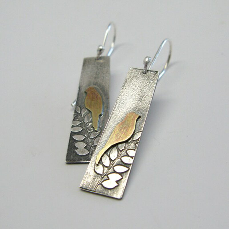 Vintage Alloy Bird Earrings For Women - CJdropshipping