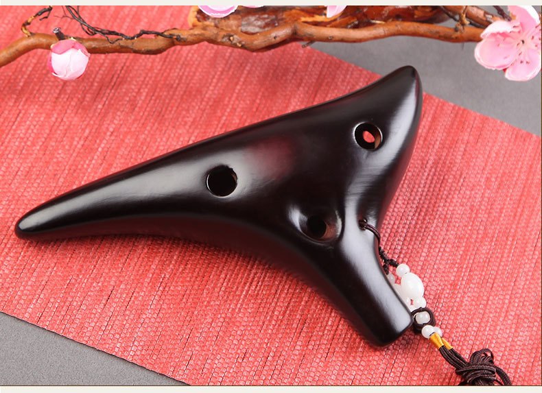 Title 4, 12-hole Alto C-smoked Enhanced Ocarina