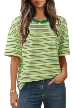 Fashion Casual All-matching Comfortable Short Sleeve Round Neck T-shirt - Wa40Rq250419Y158 - View 1