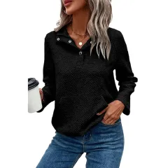 All-matching V-neck Long Sleeve Top Women - Lc25315197 P2-L - View 1