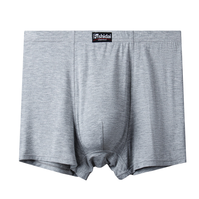 Breathable Plus-Size High-Waist Mens Boxer Briefs