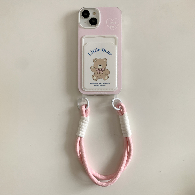 Pink Bear Lanyard