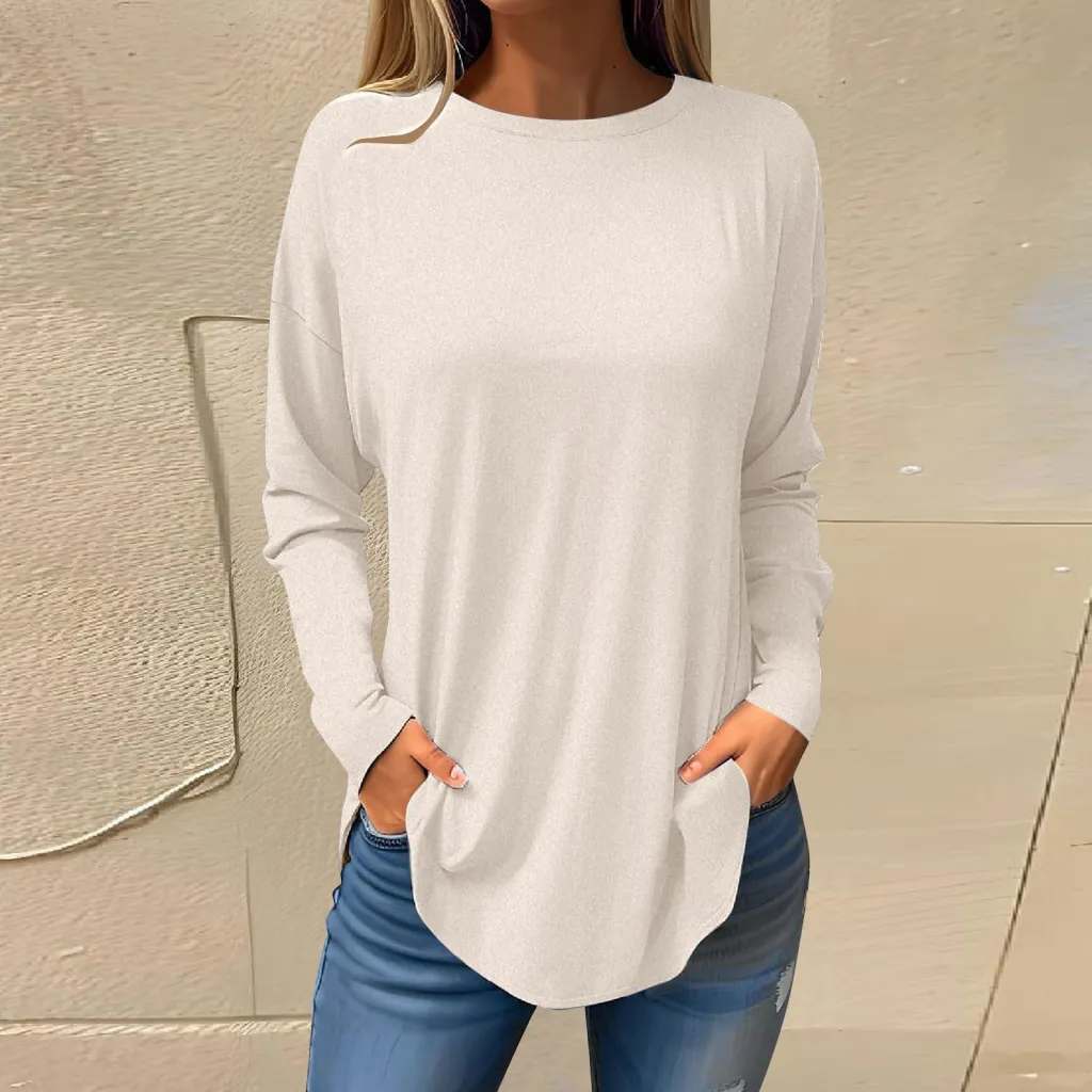 Women's Versatile Long Sleeve T-shirt Personalized Street Style Loose Print - G67Z1975-Xxl
