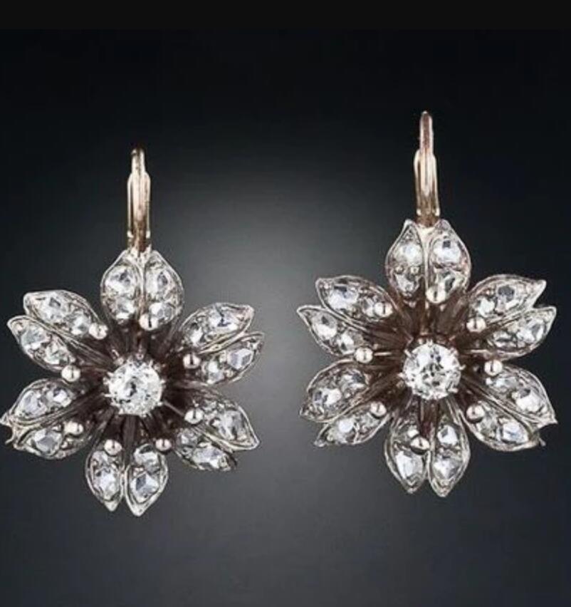 Wedding Travel Accessories Geometric Round Zircon-like Earrings