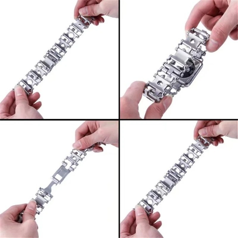 Multifunctional Watch Strap Bracelet Outdoor Stainless Steel Bracelet 7