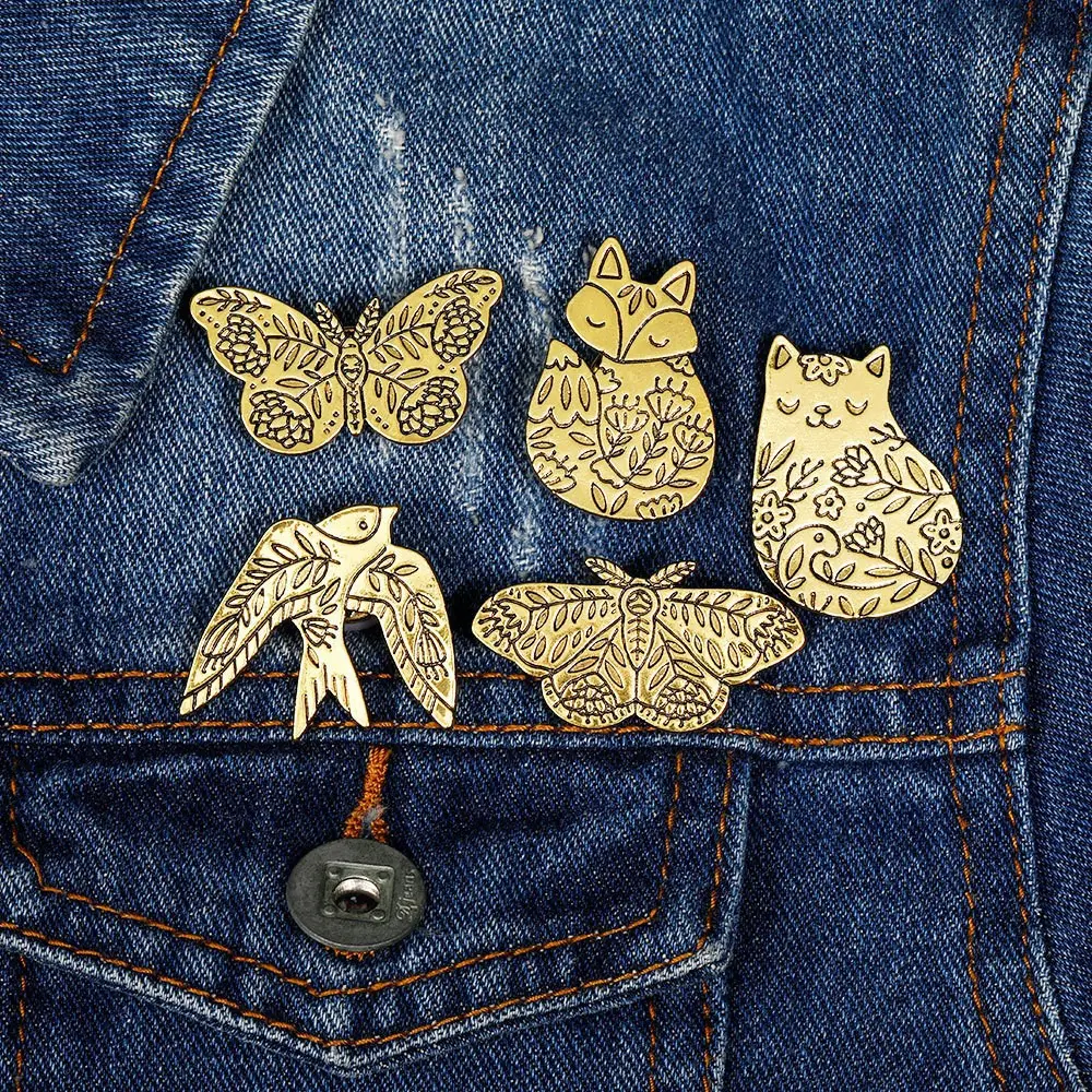 Fashion Personality Trend Vintage Engraving Animal Series
