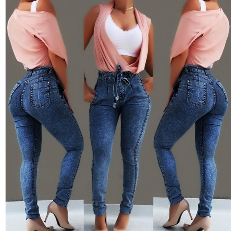 Title 6, Jeans con flecos elegantes para mujer, perfecto...