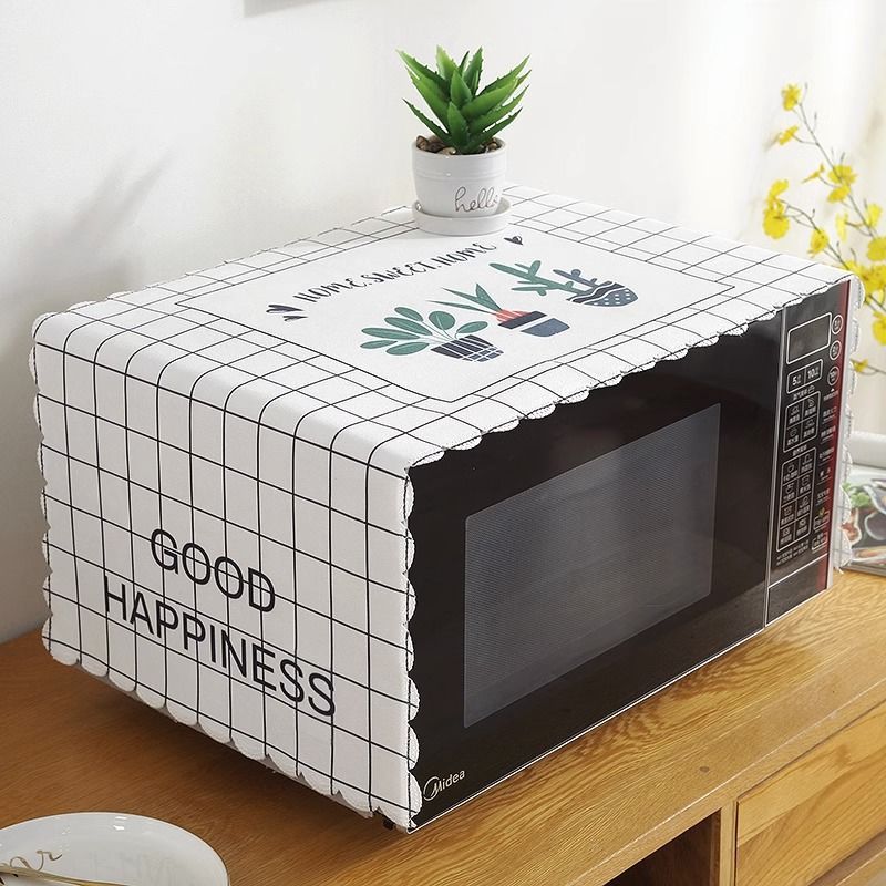 Kitchen Household Oil-proof Thickening Microwave Oven Dust Cover