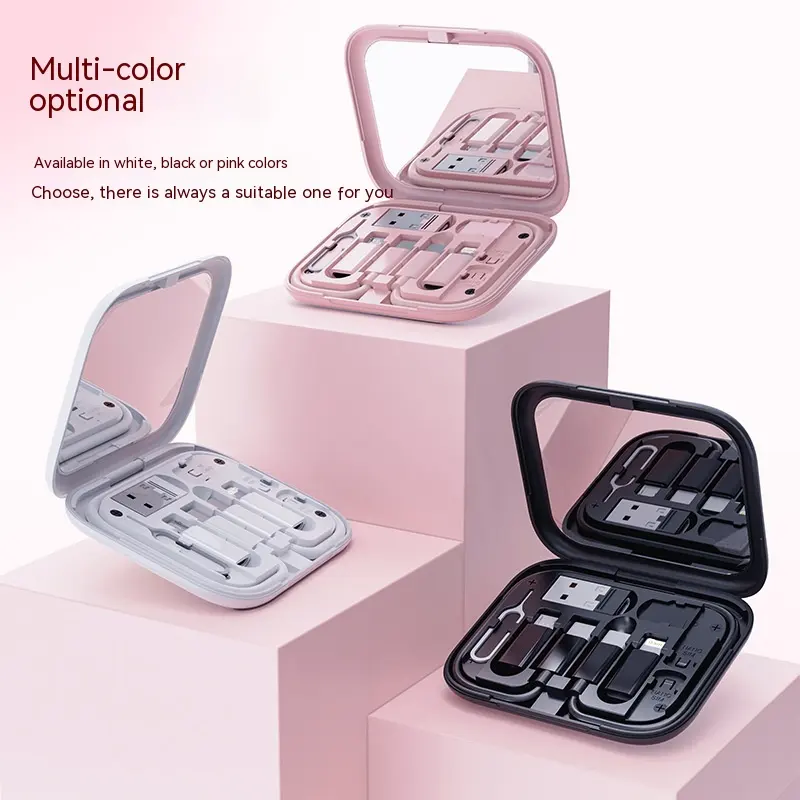 Multifunction Data Cable Digital Storage Box Charging