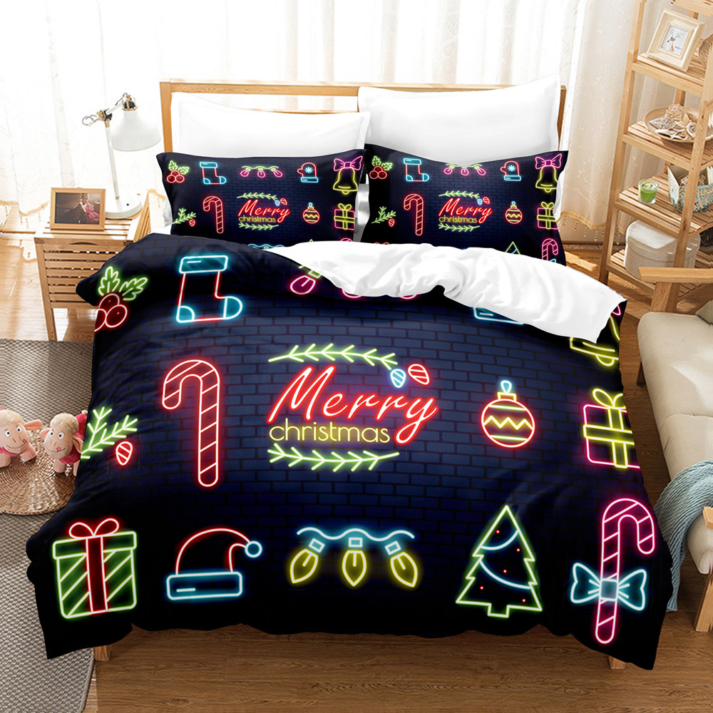 Title 13, Christmas Digital Printed Woolen Bedding Set