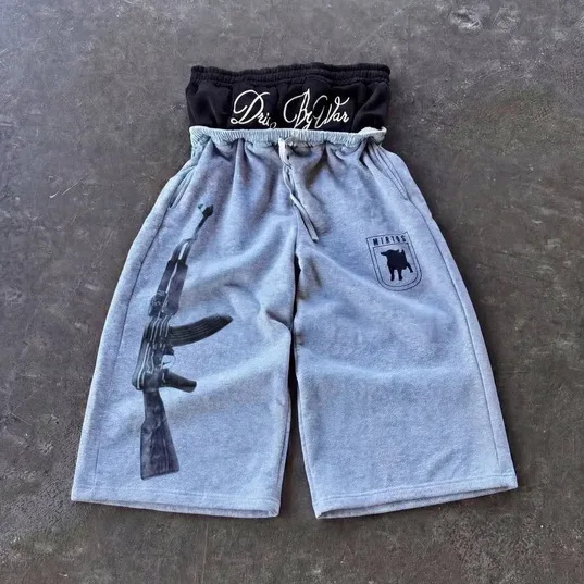 Mens Relaxed-Style Casual Cropped Shorts