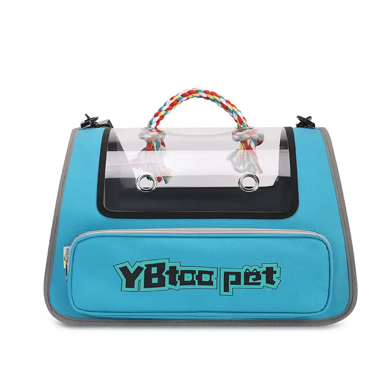 Pet Bag Portable Transparent Visual Large Capacity Pet Supplies Foldable
