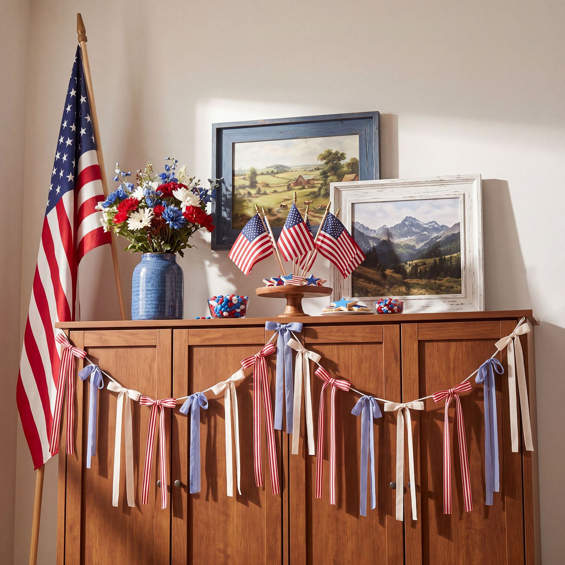 Striped Bunting Garland Decoration