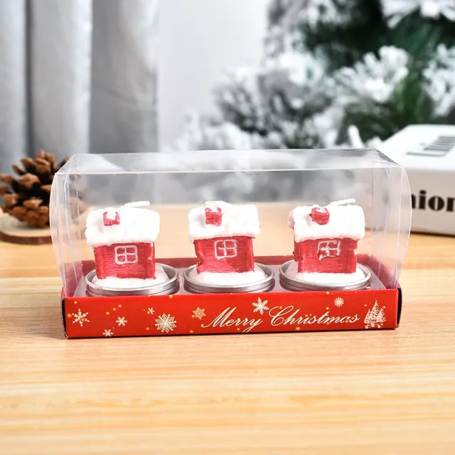 Christmas Crafts Candle Painted Decoration Christmas Gift House Style - Shop at LoveMi