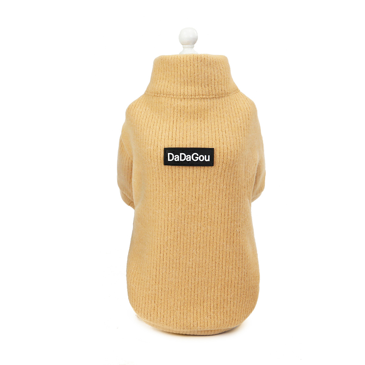 Pet Clothing Dog Zip-up Sweater - Pet Clothing Dog Zip-up Sweater Light Brown 2XL