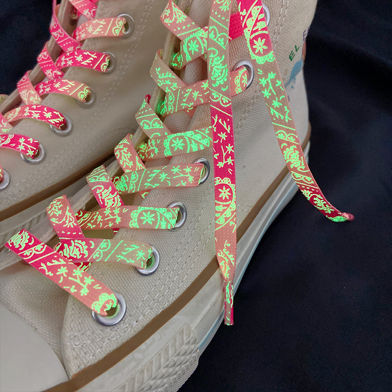 Title 4, Shoelace Luminous Paisley Dragon Pattern