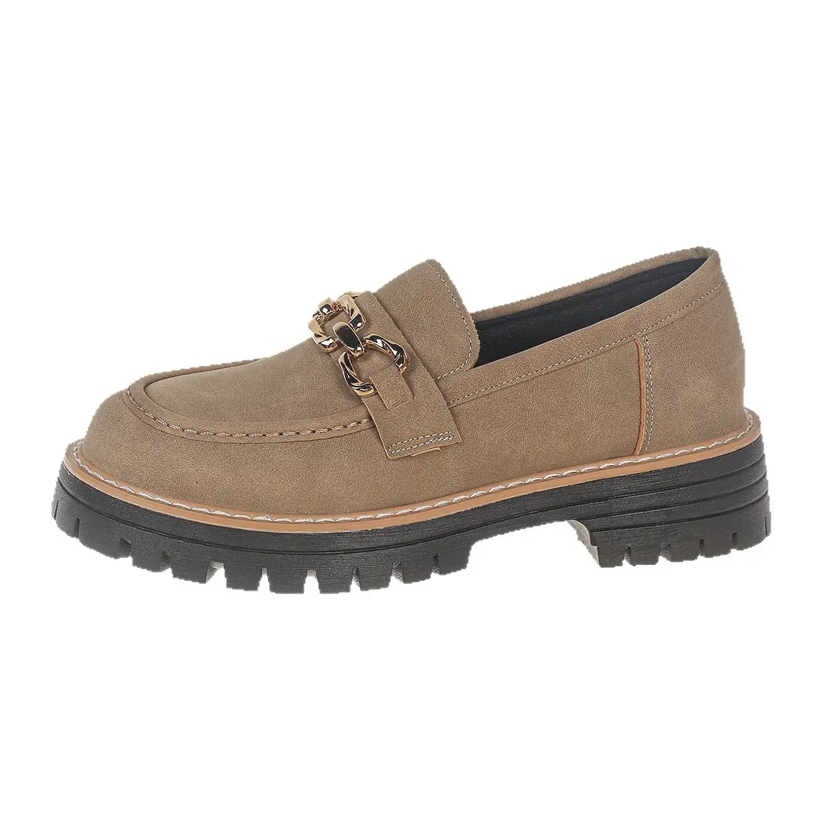 Stylish British-style Block-heeled Womens Shoes