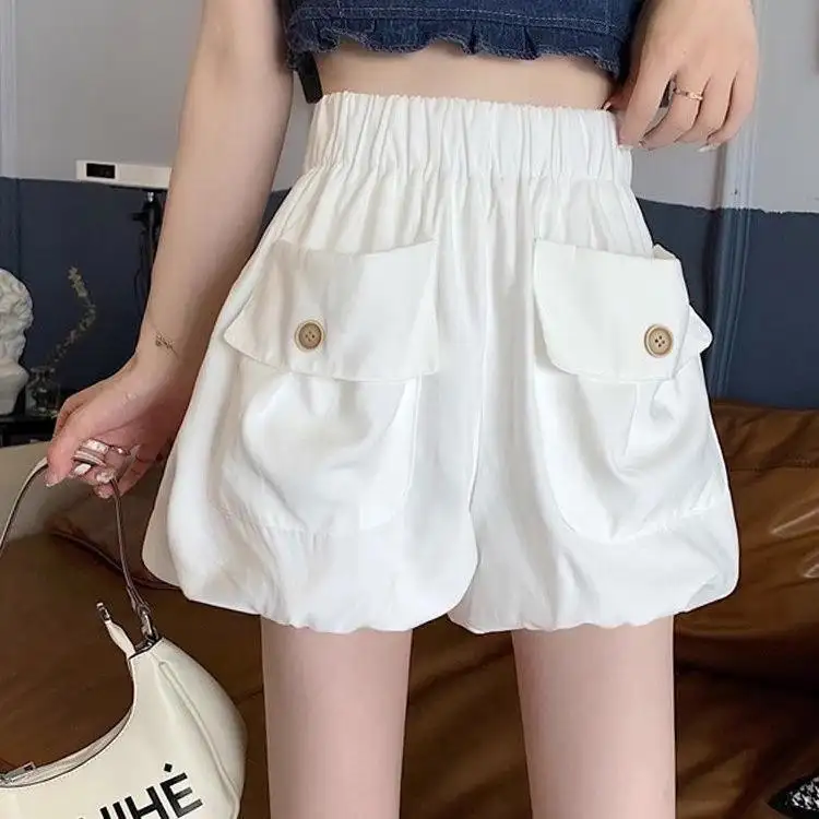 Womens Loose Casual Pumpkin-Shape Short Trousers