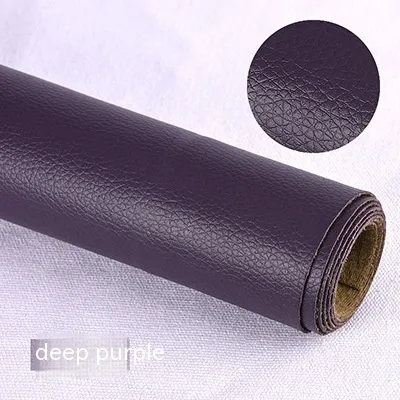 Litchi Self adhesive Leather Refurbished Bedside And Sofa Repair Patch Leather Patch Dark Purple - Shop at LoveMi