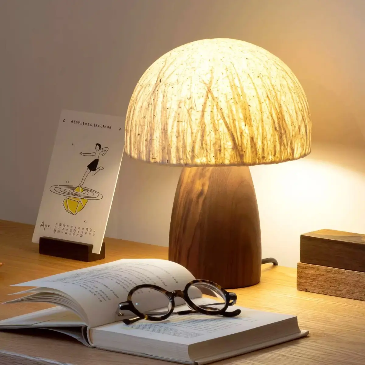 Mushroom Lamp Creative Handmade Japanese Style Atmosphere