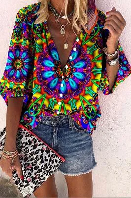Polyester Women's Shirt Top Lapel Casual 7 Models - Shop at LoveMi