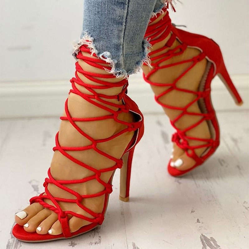 Stiletto Heel Ankle-strap Plus-size High Heels