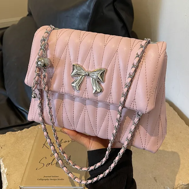 Summer Large Capacity Versatile High grade One shoulder Small Square Bag Pink - Shop at LoveMi