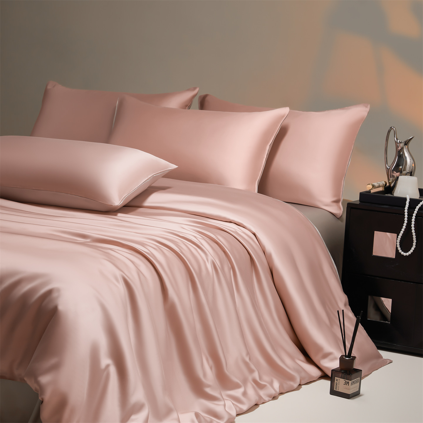 Affordable Luxury High-end Tencel Four-piece Bedding Set Sheets And Duvet Cover — foto 7