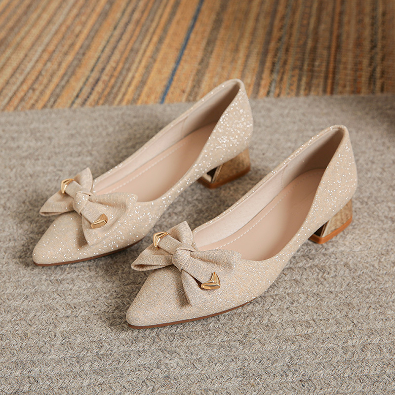 Stiletto Heels Pointed-toe Pumps Low-cut Womens Shoes