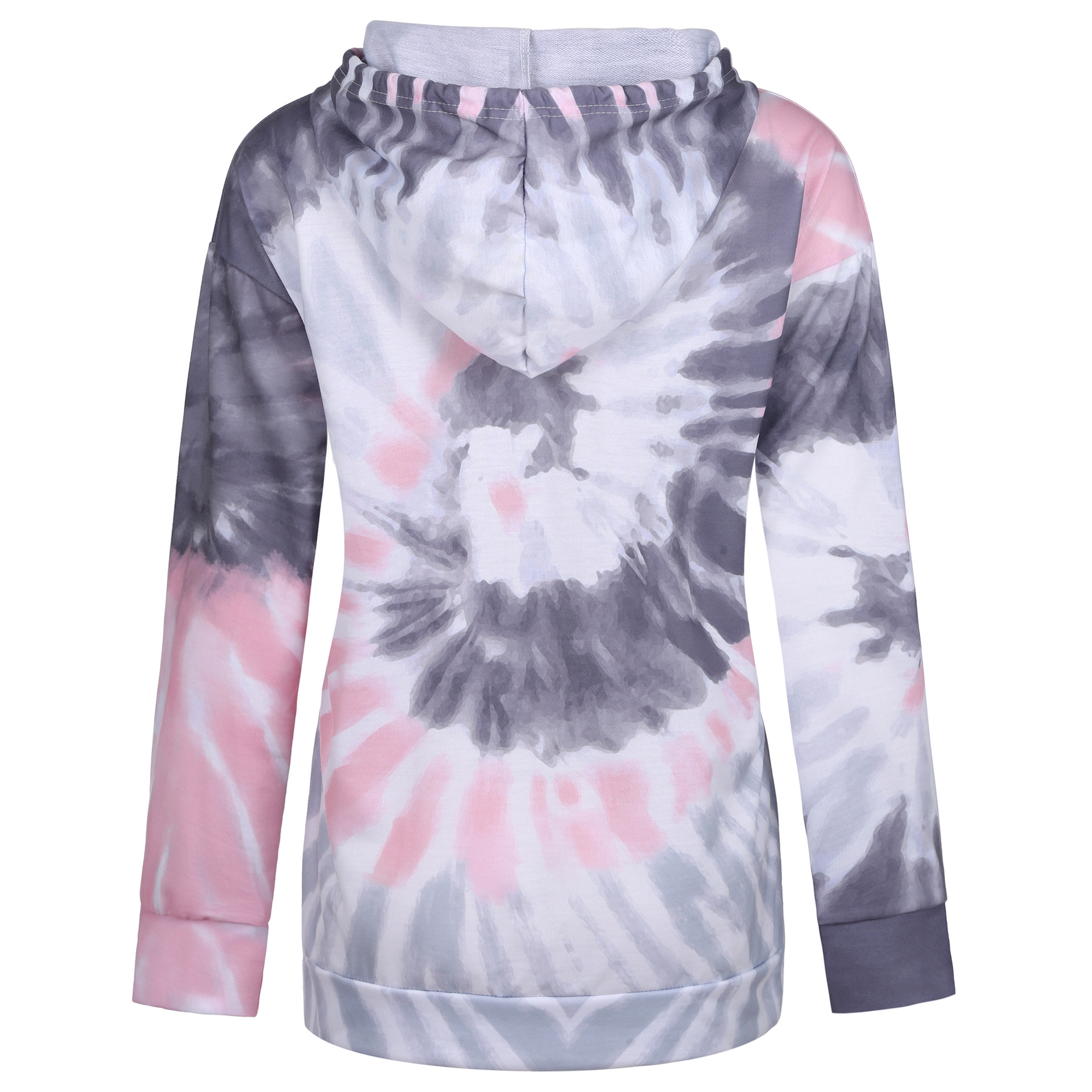 Title 24, Tie-Dye Printed Sweater Loose Hooded Long Sleev...