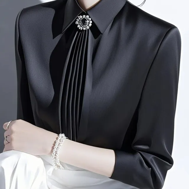 Spring French style Top With A Luxurious And Sophisticated Feel Black - Shop at LoveMi