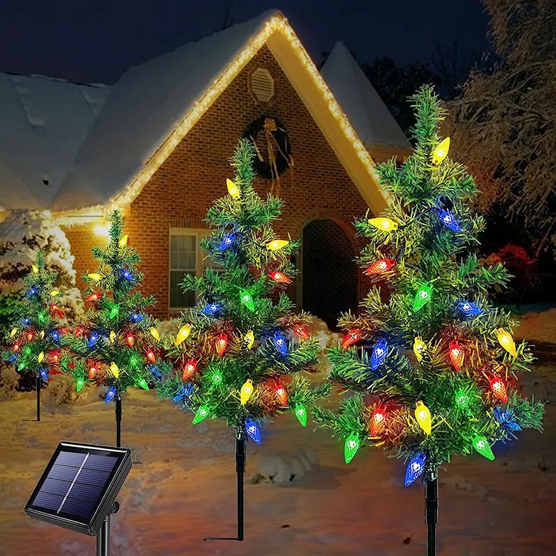 Solar Christmas Tree Outdoor Courtyard Decoration Landscape