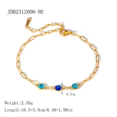 Niche Metal Chain Titanium Steel Bracelet - Jdb2312006 Be - View 1