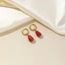 Waterdrop-shaped Natural Stone Earrings For Women view 2