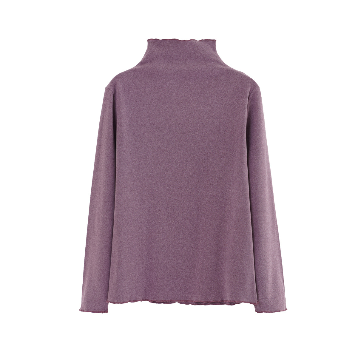 Long Sleeve Half Turtleneck Fleece Lined Warm Top Slim Bottoming Shirt Knitted Sweater