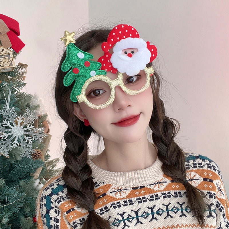 Santa Tree Glasses