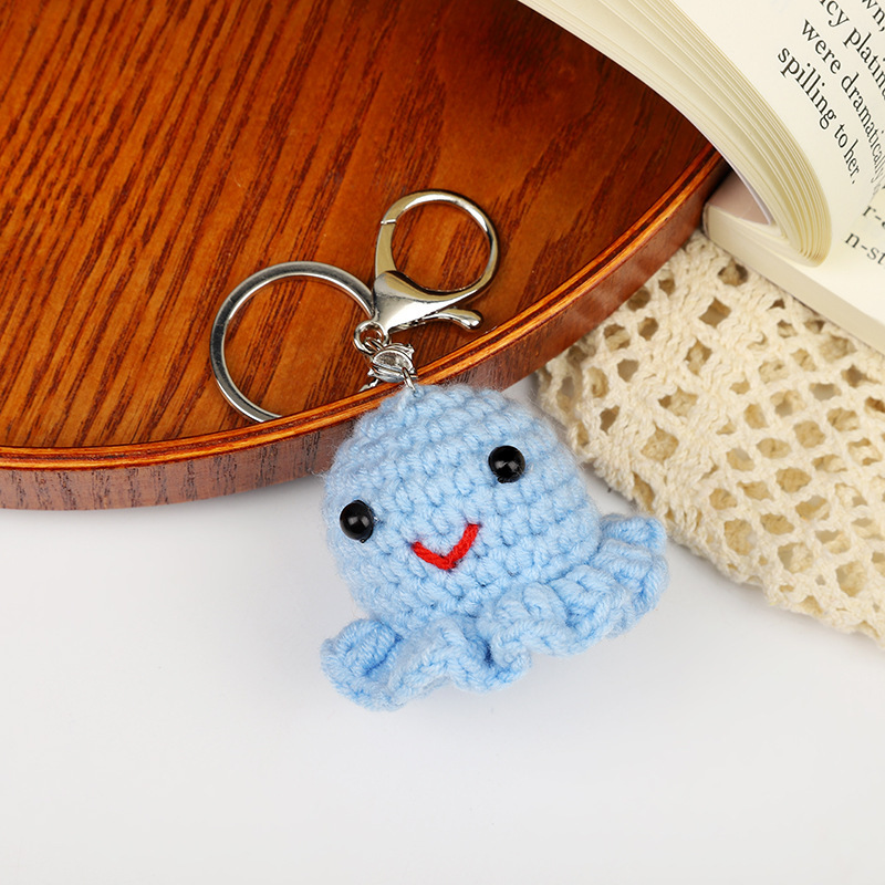 Cartoon Animal Car Key Ring Wool Woven Bag Package Pendant Style T - Shop at LoveMi