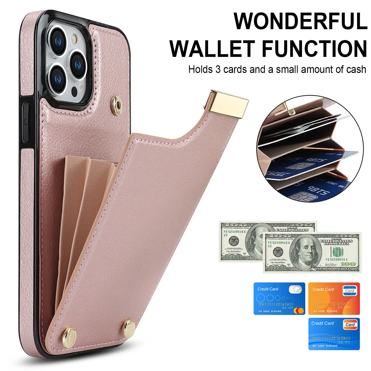 Creative Four-side Leather Drop-resistant Organ Card-inserting Leather Case
