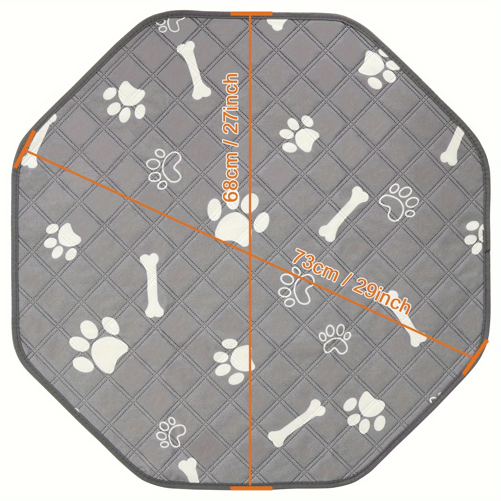 New Washable Octagonal Dog Potty Pad 7