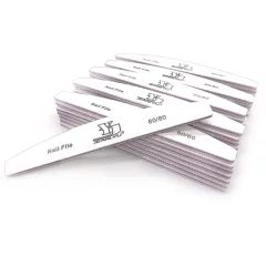 Double-sided Half-month Nail File Strip Manicure Implement - Powder Core White Sand 80 - View 1