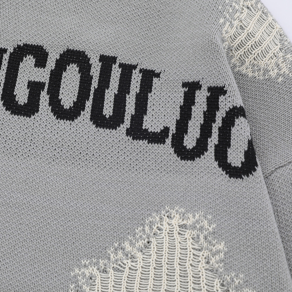 Idle Style Loose Round Neck Sweater BF Men And Women