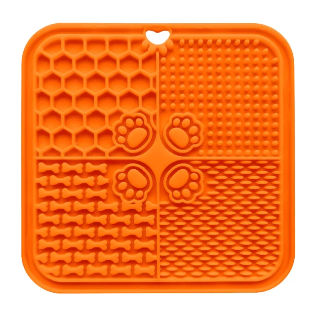 Pet Tableware Dog Slow Food Mat Orange - Shop at LoveMi